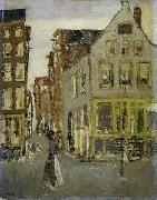 George Hendrik Breitner The Lauriergracht at the Tweede Laurierdwarsstraat Sweden oil painting artist